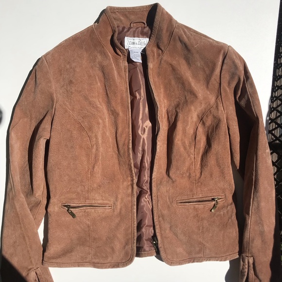 Live a Little Jackets & Coats Live A Little Leather Jacket Tan